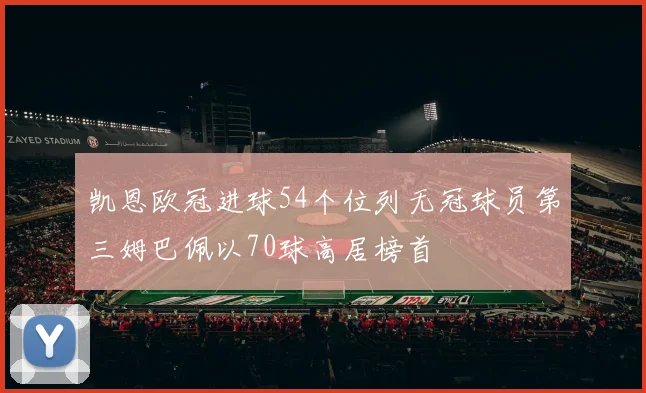 凯恩欧冠进球54个位列无冠球员第三姆巴佩以70球高居榜首